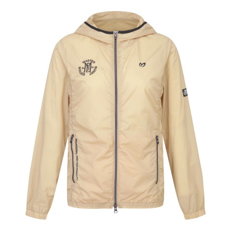 여성 로고 자수 후드 점퍼