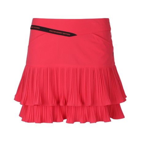 여성 로고 라인 플리츠 큐롯 스커트