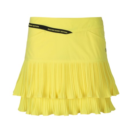 여성 로고 라인 플리츠 큐롯 스커트