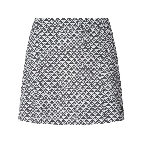 여성 루버 로고 포인트 백 밴딩 큐롯 스커트