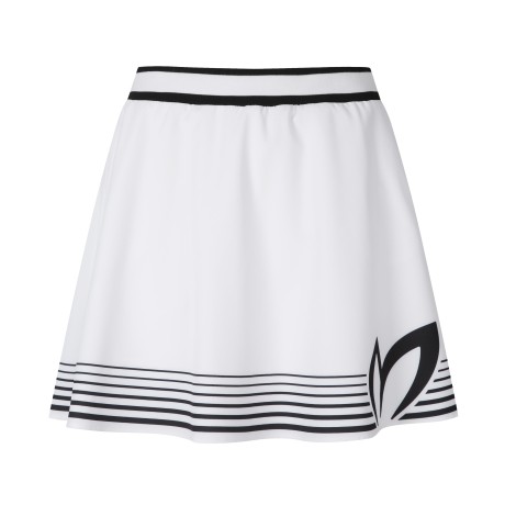 여성 스트라이프 헴 큐롯 스커트