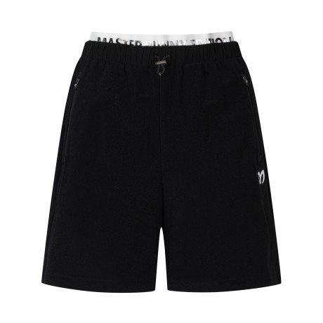 여성 더블 웨이스트 테리 쇼츠