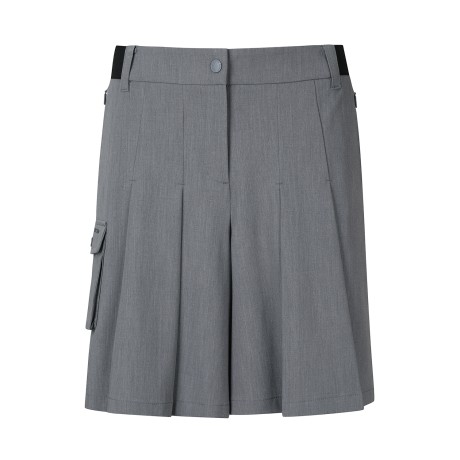 여성 플리츠 블록 하프 팬츠