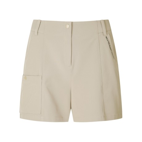 여성 엠보 로고 카고 하프 팬츠