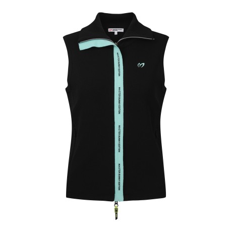 여성 텍스처 블록 컬러 플래킷 베스트