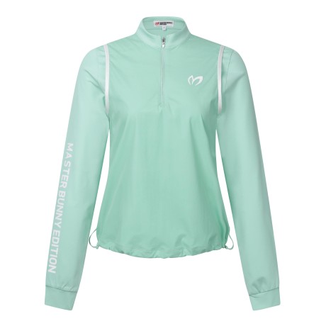 여성 하프 집업 레이어 긴팔 티셔츠