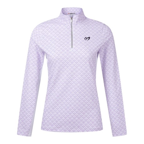 여성 컬러 블록 로고 패턴 하프 집업 티셔츠