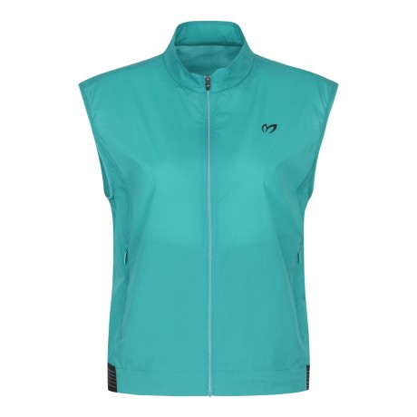 여성 경량 사이드 펀칭 집업 베스트