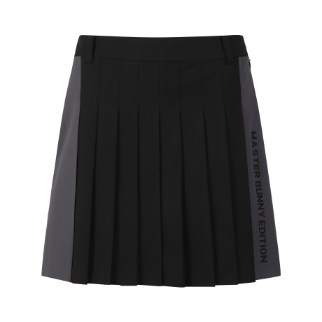 여성 컬러 믹스 플리츠 큐롯 팬츠