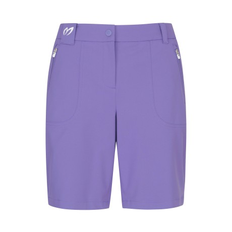 여성 지퍼 포켓 백 로고 하프 팬츠