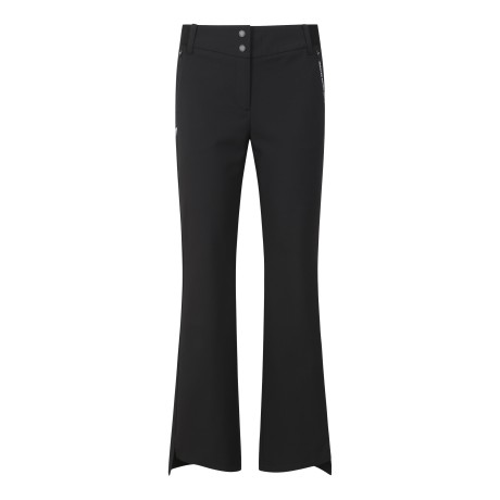 여성 펀칭 라인 언밸런스 헴 밴딩 팬츠