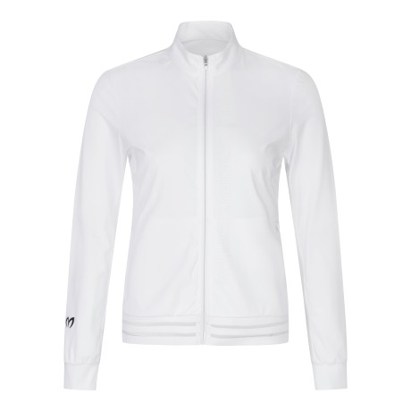 여성 펀칭 로고 집업 점퍼