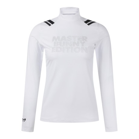 여성 배색 로고 냉감 긴팔 티셔츠