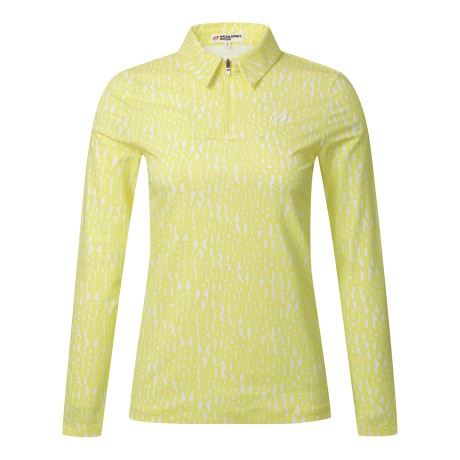 여성 레터링 패턴 카라 긴팔 티셔츠