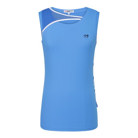 여성 사이드 스트링 메쉬 패널 탑