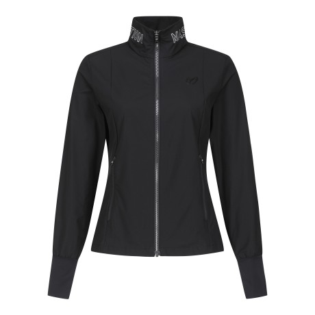 여성 넥 로고 풀 집업 점퍼