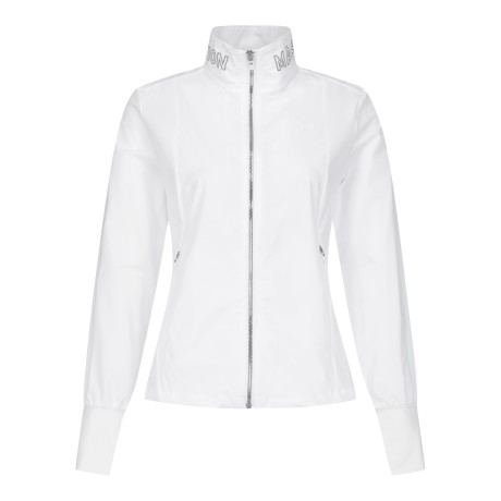 여성 넥 로고 풀 집업 점퍼