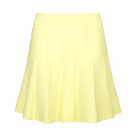 여성 솔리드 플레어 니트 스커트