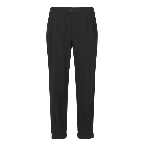 여성 백 턴업 포인트 스트레치 팬츠