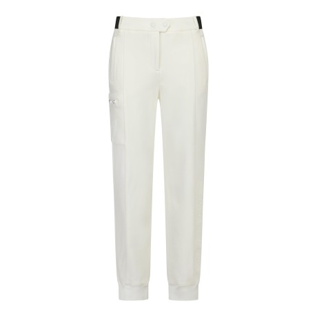 여성 절개 사이드 로고 조거 팬츠