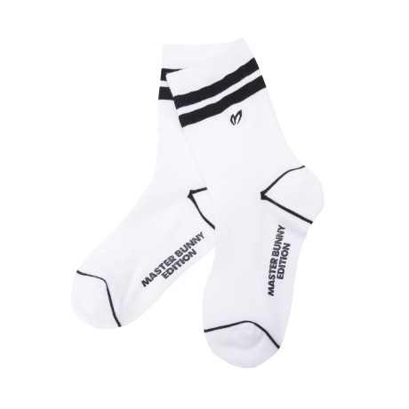 여성 더블 라인 심볼 중목 양말