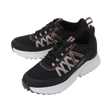 여성 배색 스트랩 스파이크리스 골프화