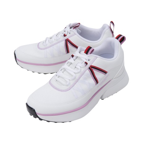 여성 배색 스트랩 스파이크리스 골프화