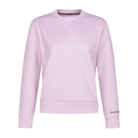 여성 입체 로고 라운드넥 긴팔 티셔츠