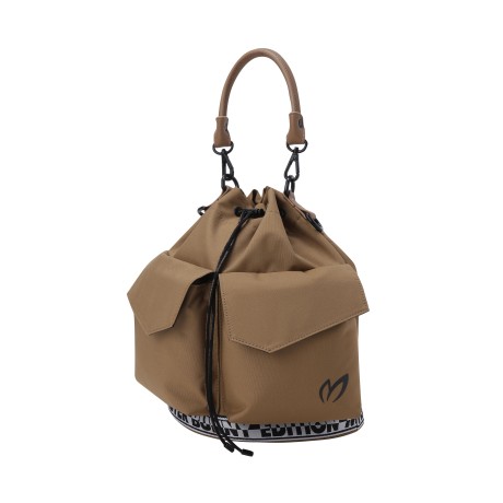 여성 플랩 포켓 투웨이 버킷백