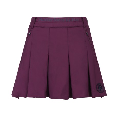 여성 미니멀 플리츠 패딩 큐롯 스커트