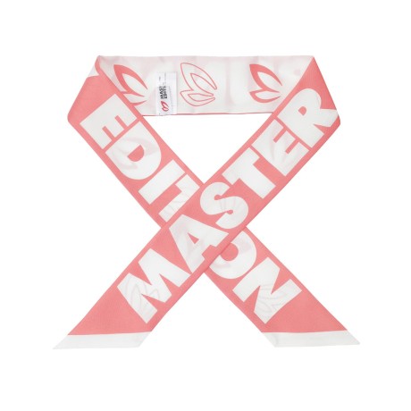 여성 로고 레터링 리버시블 쁘띠 스카프