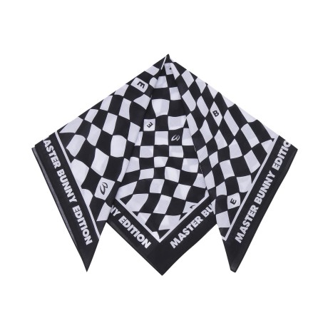 여성 옵아트 로고 스퀘어 스카프