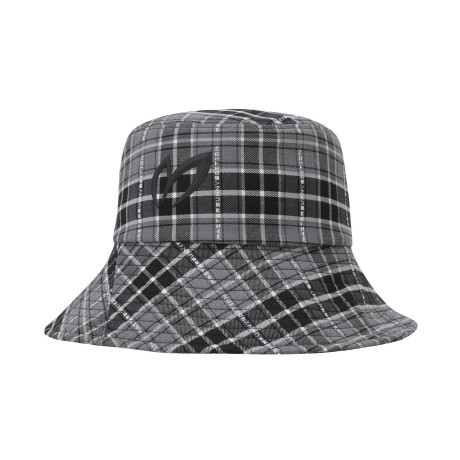 여성 심볼 체크 패턴 버킷햇