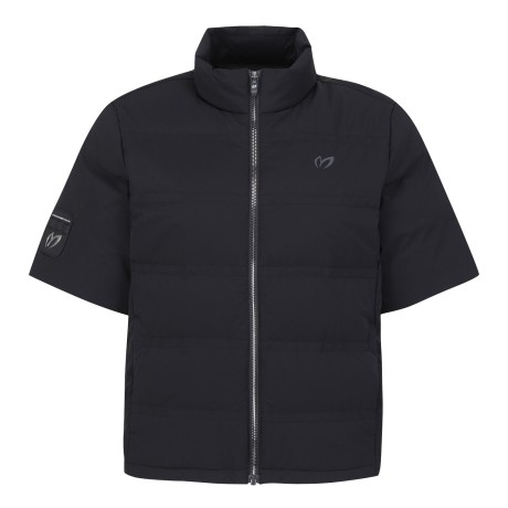 여성 솔리드 반팔 구스다운 점퍼