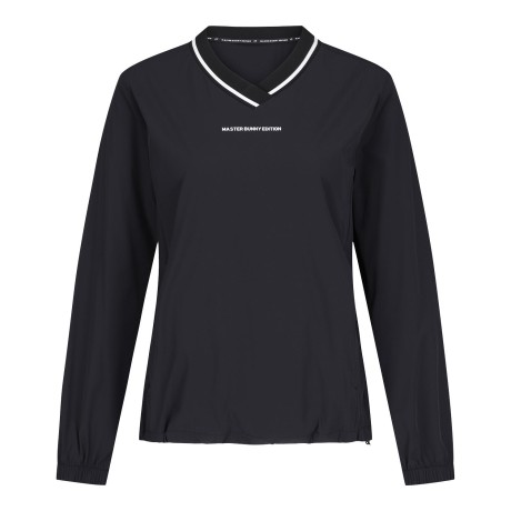 여성 브이넥 스트링 루즈핏 아노락