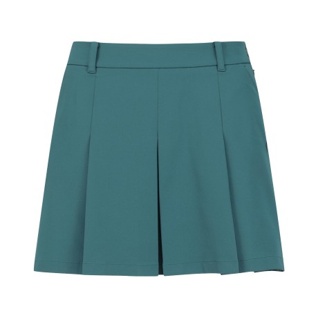 여성 심볼 백 밴딩 플리츠 큐롯 스커트