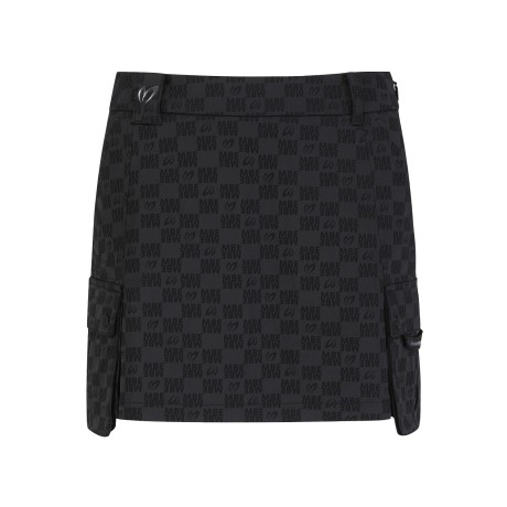 여성 로고 패턴 카고 큐롯 스커트