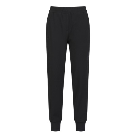 여성 로고 우븐 믹스 밴딩 조거 팬츠