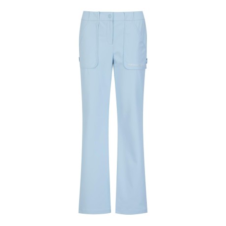 여성 솔리드 사이드 빅 포켓 부츠컷 팬츠