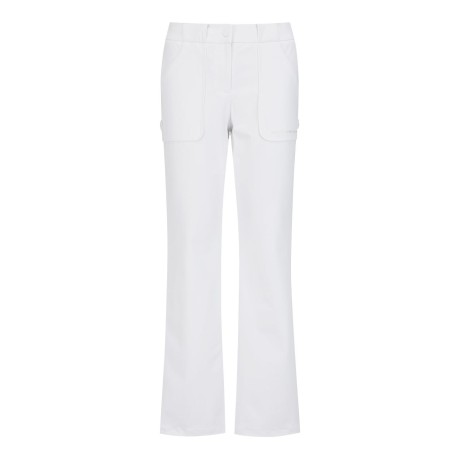 여성 솔리드 사이드 빅 포켓 부츠컷 팬츠