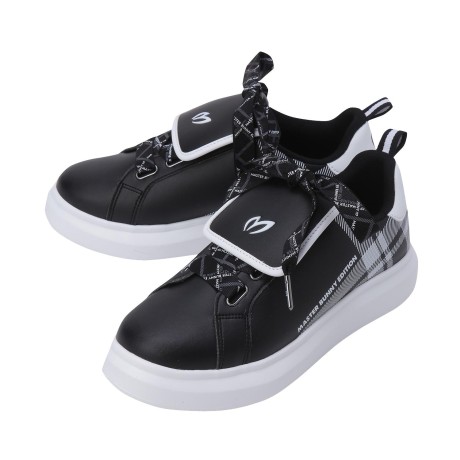 여성 체크 배색 키높이 스니커즈형 골프화