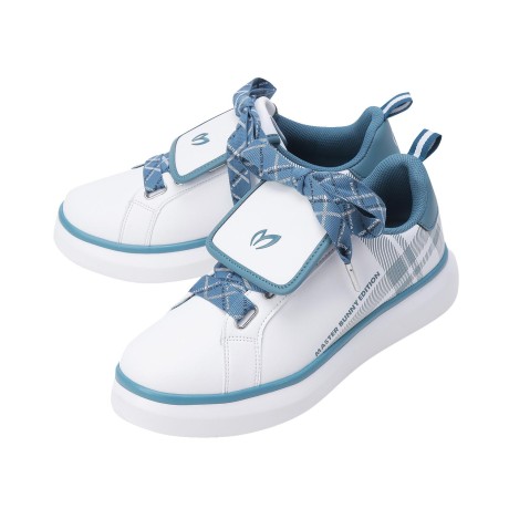 여성 체크 배색 키높이 스니커즈형 골프화