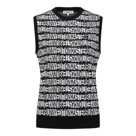 [윤이나프로 착용] 여성 로고 스트라이프 니트 베스트