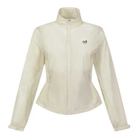 여성 타공 블록 경량 집업 점퍼