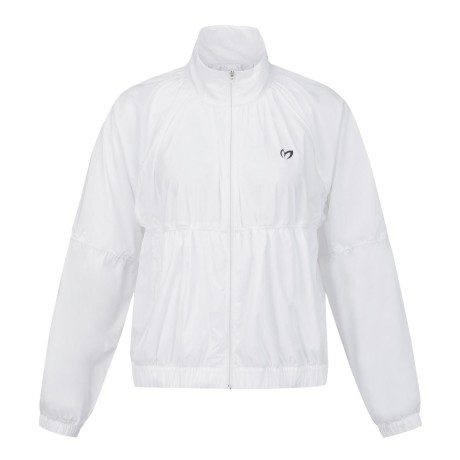 여성 밴딩 셔링 포인트 집업 점퍼