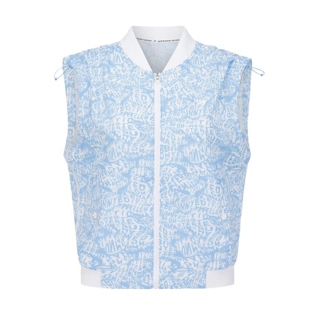 여성 로고 패턴 집업 베스트