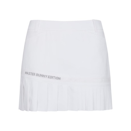 [윤이나프로 착용] 여성 믹스 플리츠 메쉬 블록 큐롯 스커트