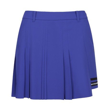 여성 배색 라인 믹스 플리츠 큐롯 스커트