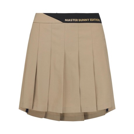 여성 배색 웨이스트 큐롯 스커트 & 탈착 파우치