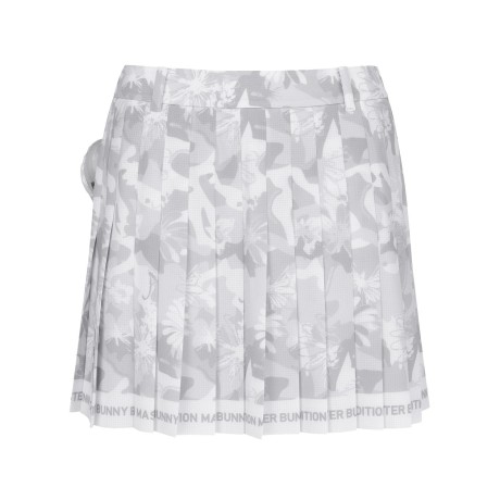 여성 카고 플로럴 플리츠 큐롯 스커트